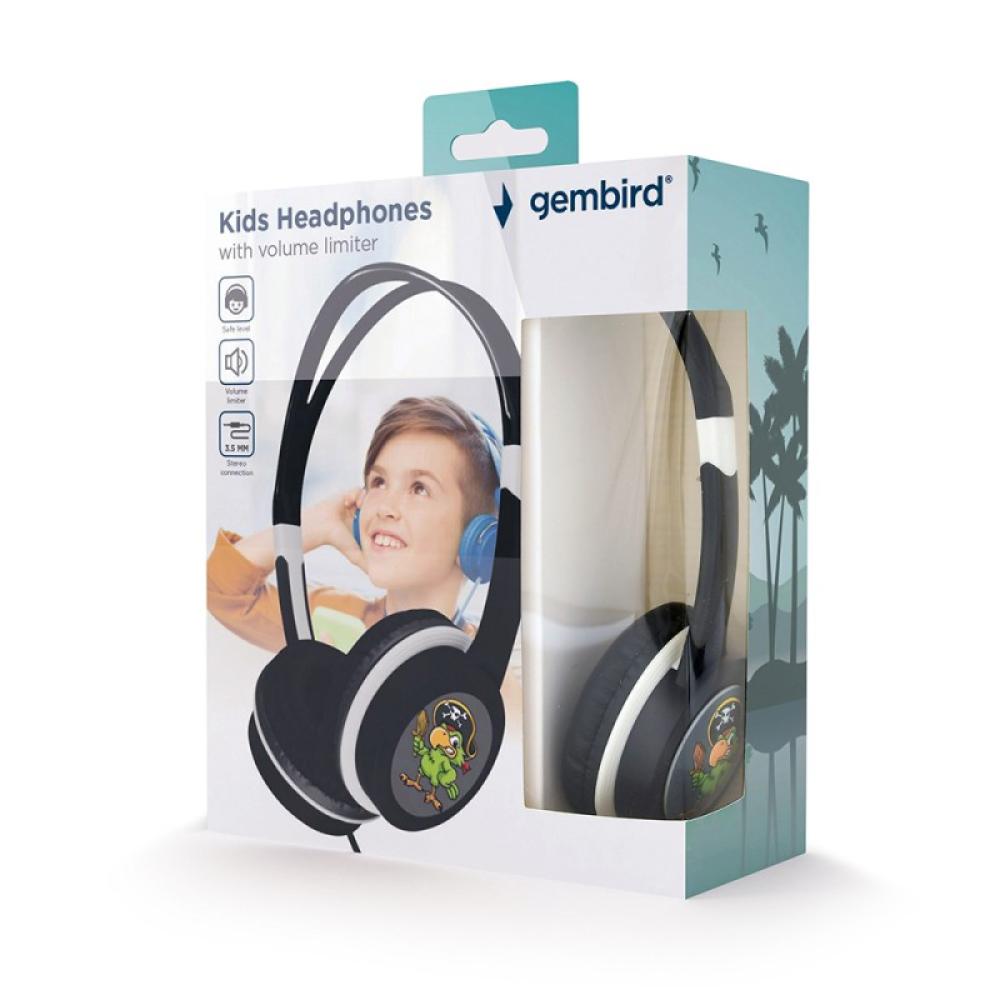 Gembird - MHP-JR-BK auricular y casco Auriculares Alámbrico Diadema Música Negro