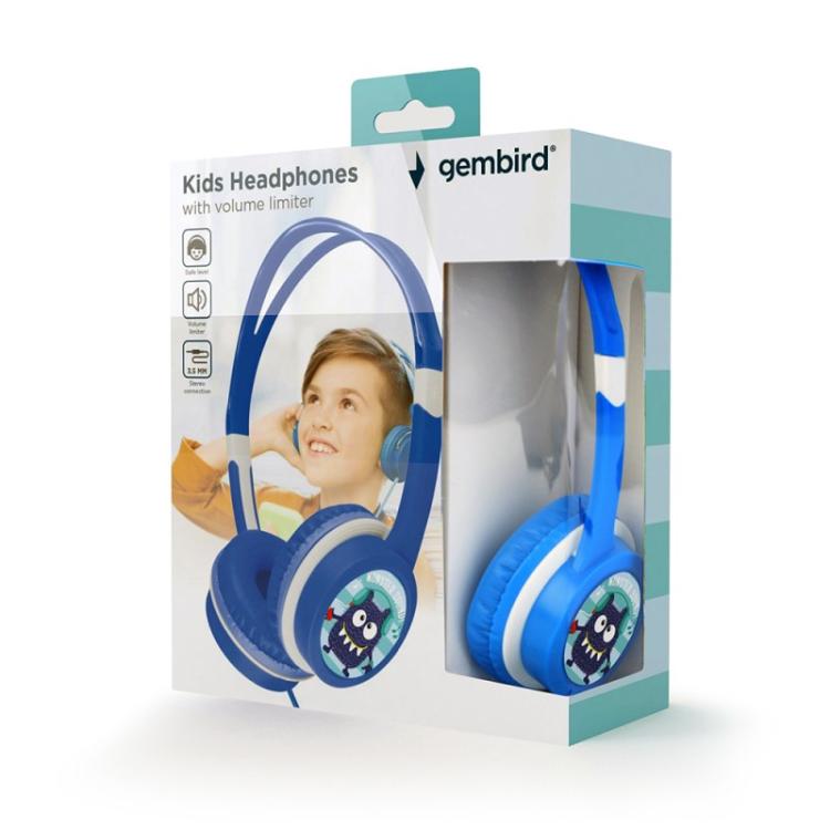 Gembird - MHP-JR-B auricular y casco Auriculares Alámbrico Diadema Música Azul