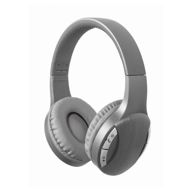 Gembird - BTHS-01-SV auricular y casco Auriculares Inalámbrico y alámbrico Diadema Llamadas/Música MicroUSB Bluetooth Plata