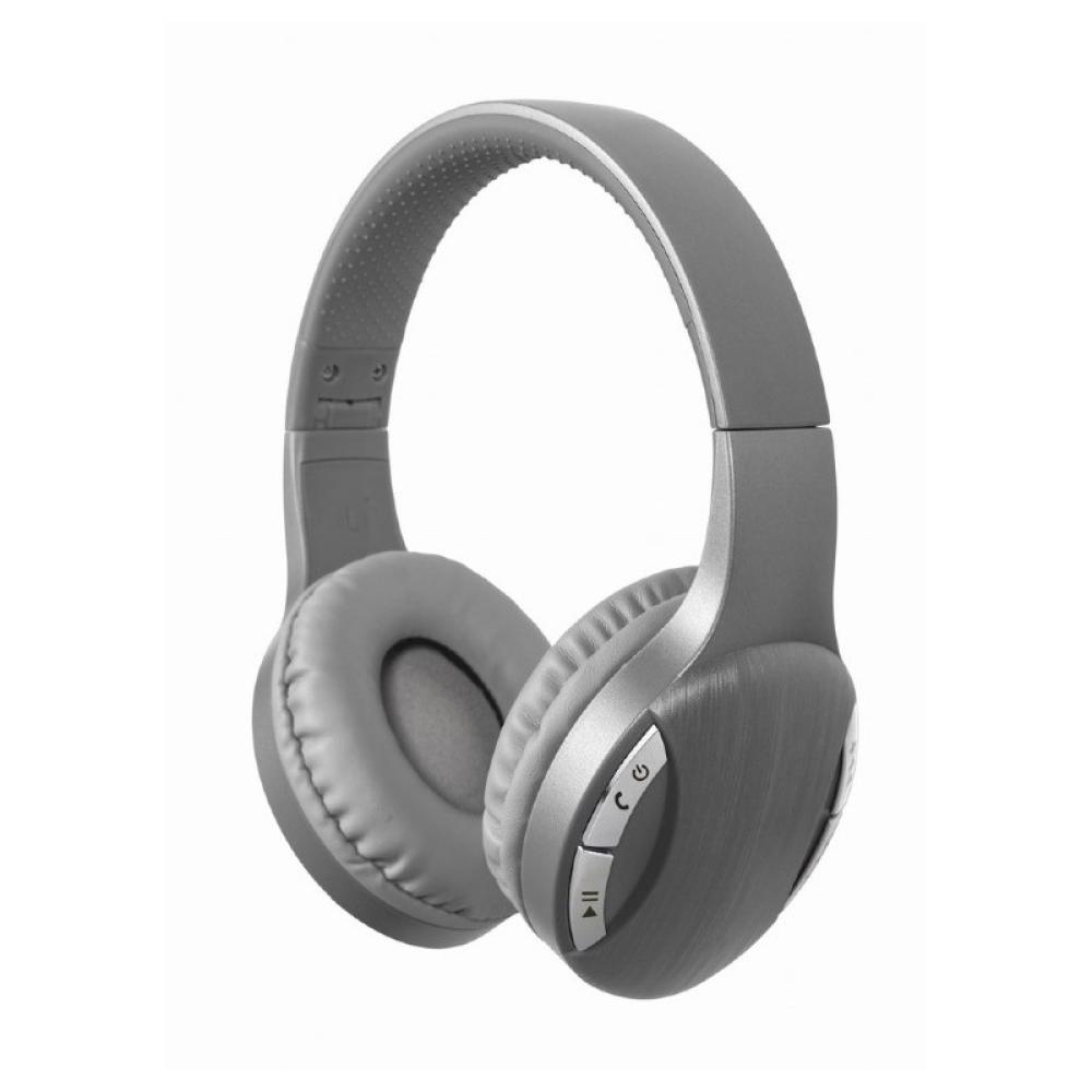 Gembird - BTHS-01-SV auricular y casco Auriculares Inalámbrico y alámbrico Diadema Llamadas/Música MicroUSB Bluetooth Plata