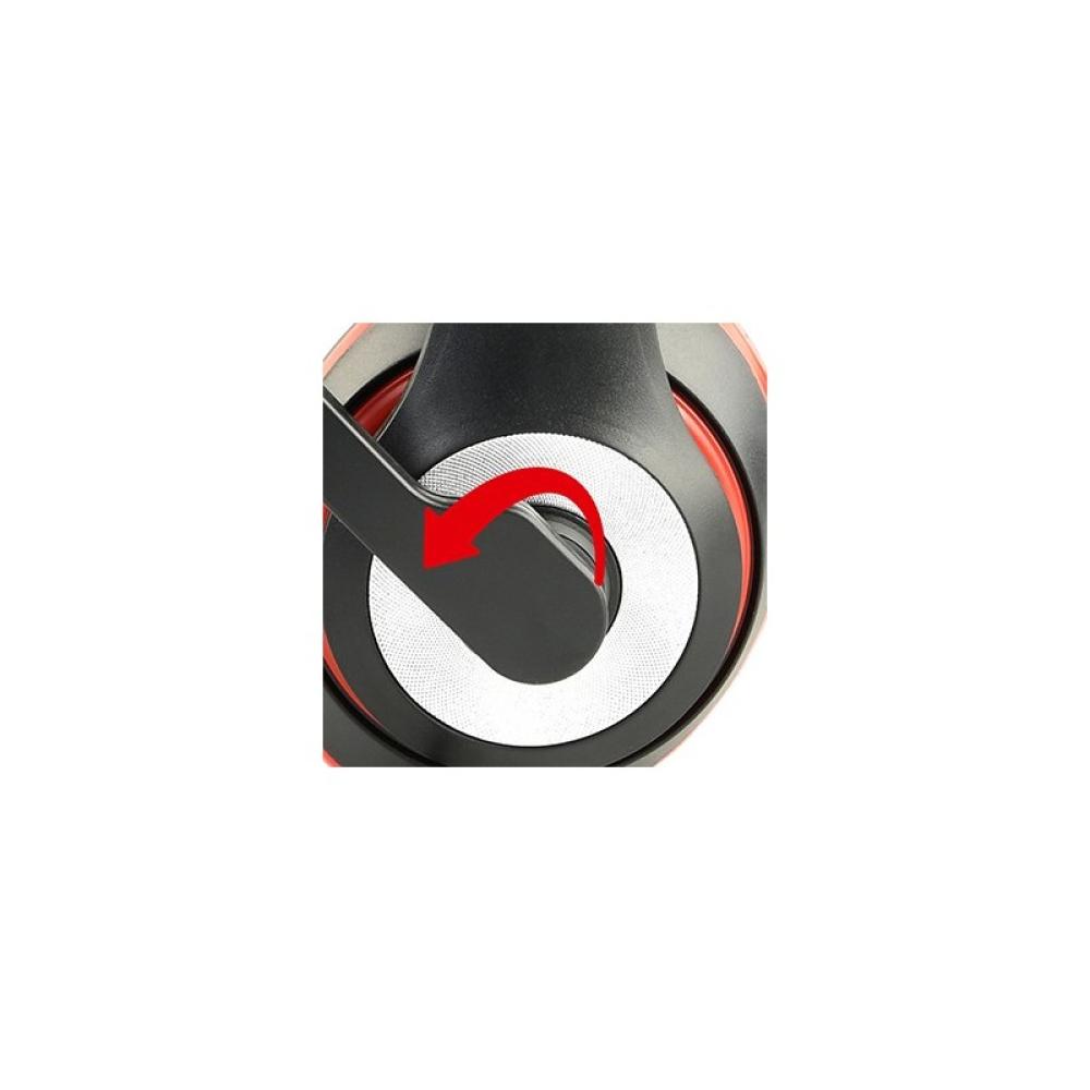 Gembird - MHS-03-BKRD auricular y casco Auriculares Alámbrico Diadema Juego Negro, Rojo