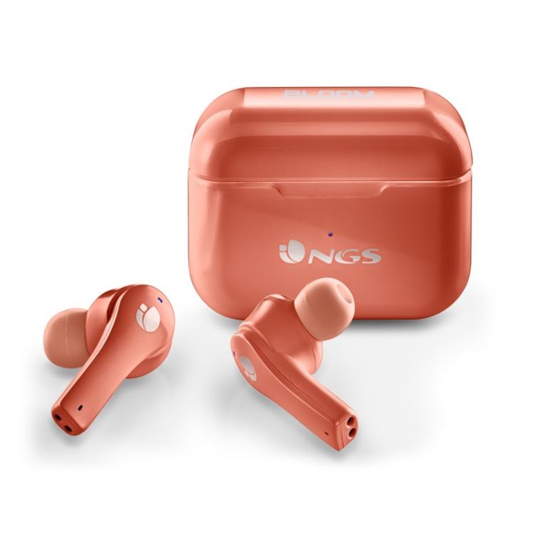NGS - ARTICA BLOOM Auriculares Inalámbrico Dentro de oído Llamadas/Música USB Tipo C Bluetooth Coral