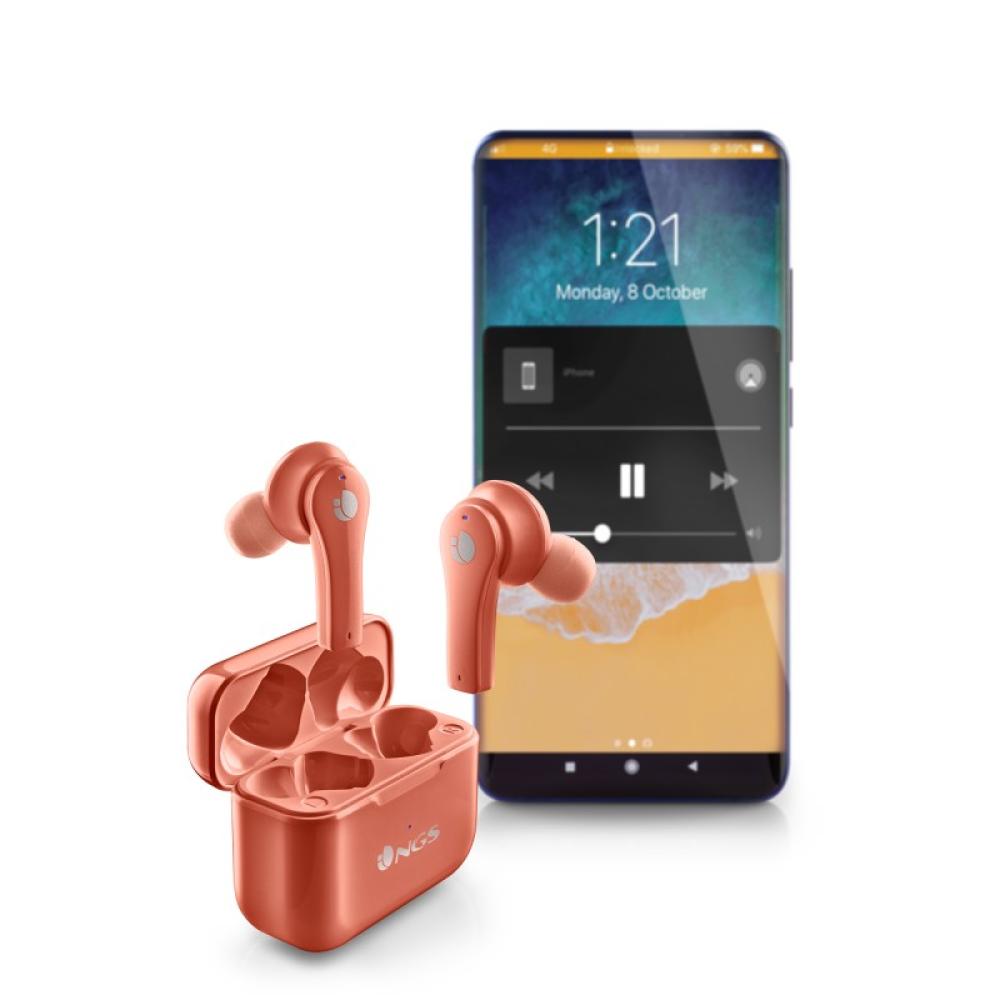 NGS - ARTICA BLOOM Auriculares Inalámbrico Dentro de oído Llamadas/Música USB Tipo C Bluetooth Coral