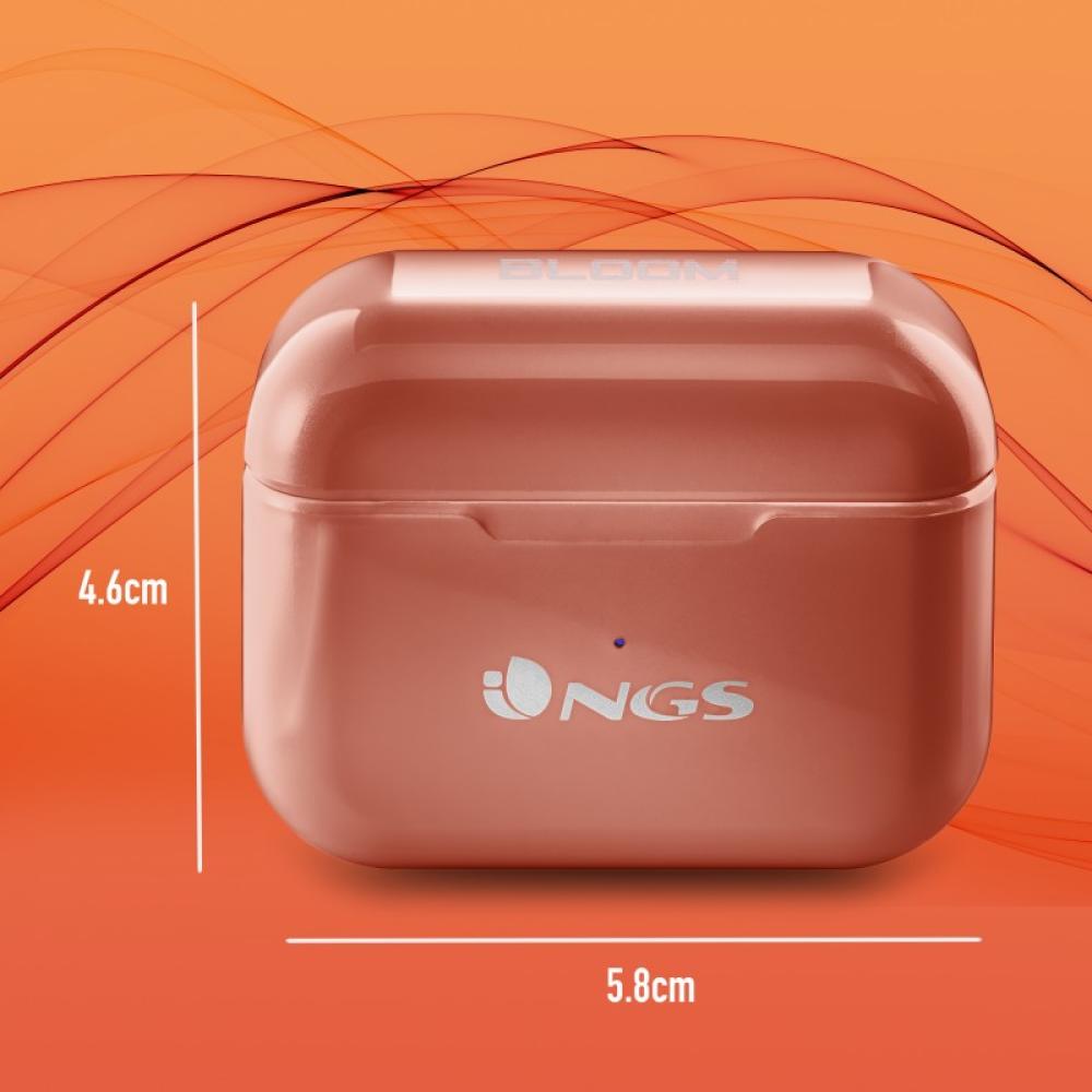 NGS - ARTICA BLOOM Auriculares Inalámbrico Dentro de oído Llamadas/Música USB Tipo C Bluetooth Coral