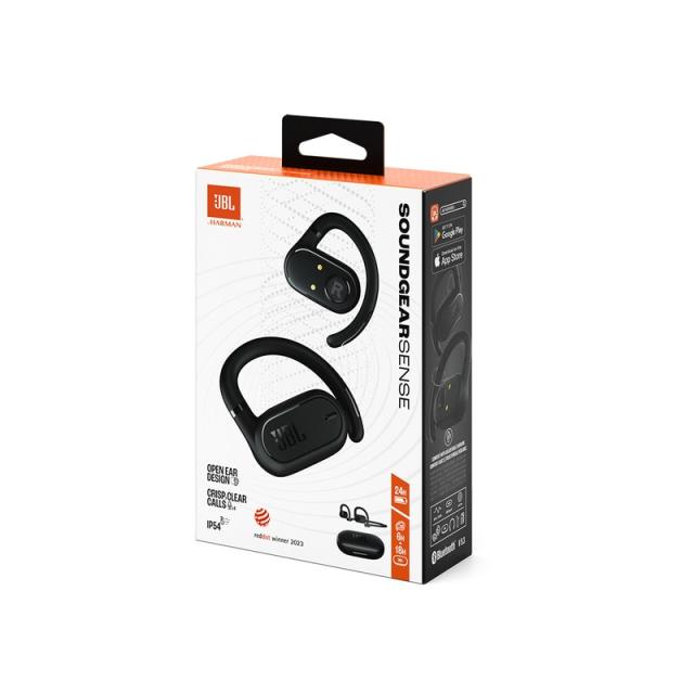 JBL - Soundgear Sense Auriculares True Wireless Stereo (TWS) gancho de oreja Llamadas/Música USB Tipo C Bluetooth Negro