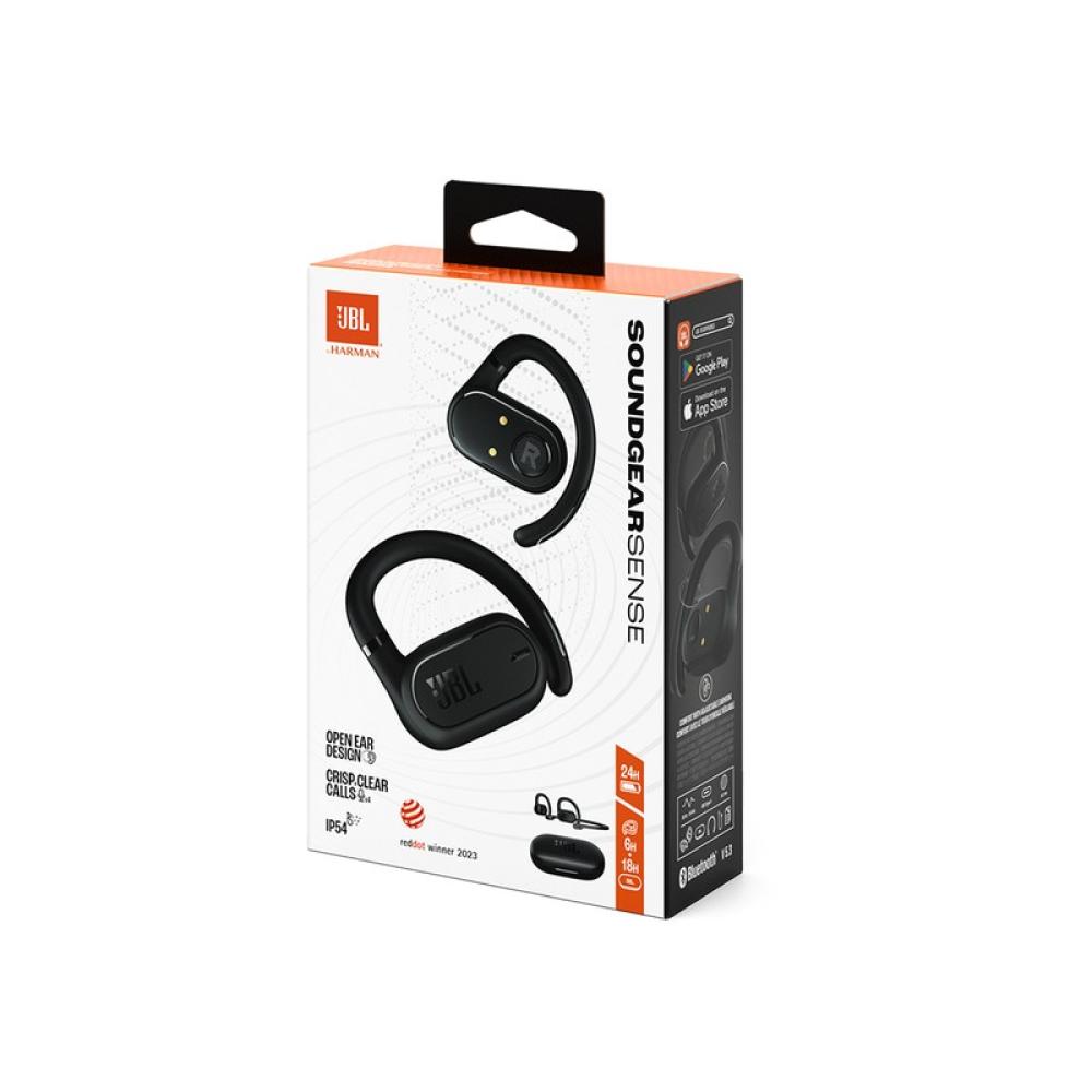 JBL - Soundgear Sense Auriculares True Wireless Stereo (TWS) gancho de oreja Llamadas/Música USB Tipo C Bluetooth Negro