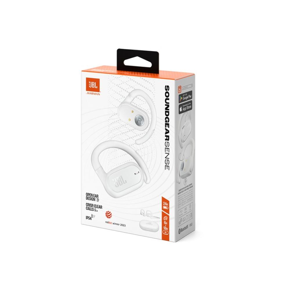 JBL - Soundgear Sense Auriculares True Wireless Stereo (TWS) gancho de oreja Llamadas/Música USB Tipo C Bluetooth Blanco
