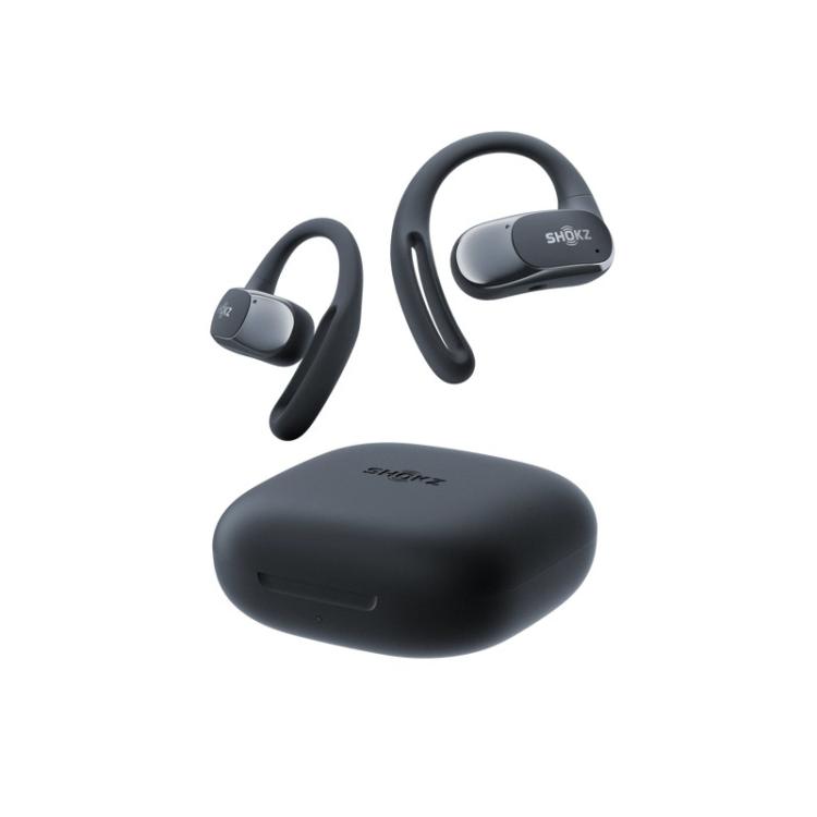 SHOKZ - OpenFit Air Auriculares Inalámbrico gancho de oreja Llamadas/Música/Deporte/Uso diario Bluetooth Negro