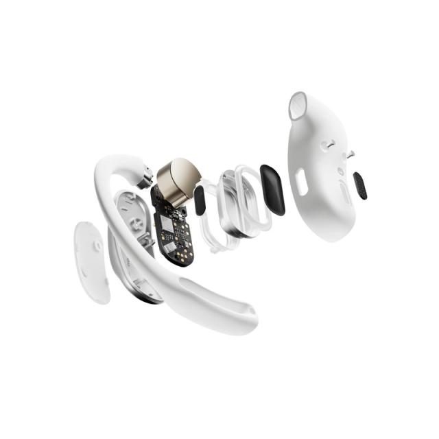 SHOKZ - OpenFit Air, weiss Auriculares Inalámbrico gancho de oreja Llamadas/Música/Deporte/Uso diario Bluetooth Blanco