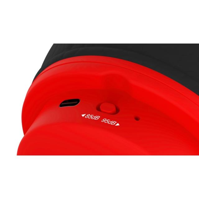 OTL Technologies - Pokémon PK1000 auricular y casco Auriculares Inalámbrico y alámbrico Diadema Juego USB Tipo C Bluetooth Rojo,