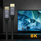 AISENS - Cable HDMI V2.1 Ultra Alta Velocidad / HEC 8k@60Hz 48Gbps, A/M-A/M, Gris/Negro, 3.0m