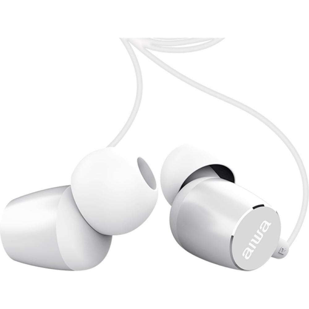 Aiwa - ESTM-30WT auricular y casco Auriculares Alámbrico Dentro de oído Llamadas/Música/Deporte/Uso diario Blanco