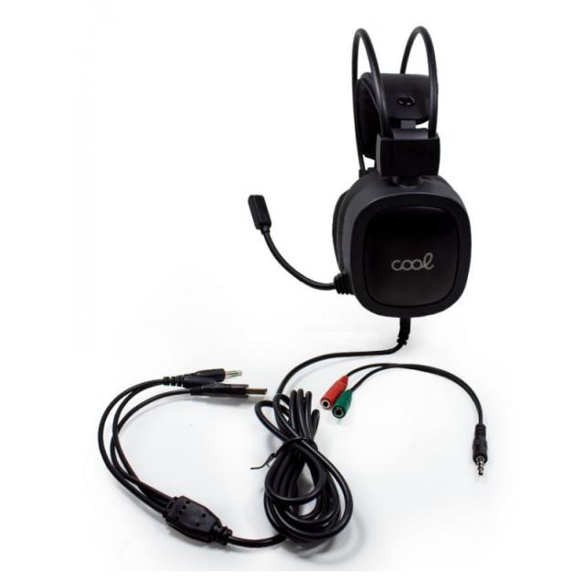 COOL Accesorios - 8434847045825 auricular y casco Auriculares Alámbrico Diadema Juego Negro