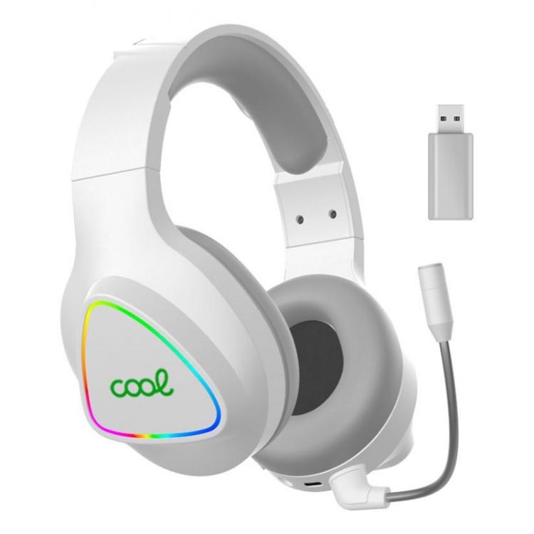 COOL Accesorios - 8434847055800 auricular y casco Auriculares Inalámbrico y alámbrico Diadema Juego USB Tipo C Blanco
