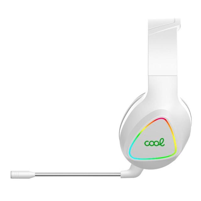 COOL Accesorios - 8434847055800 auricular y casco Auriculares Inalámbrico y alámbrico Diadema Juego USB Tipo C Blanco