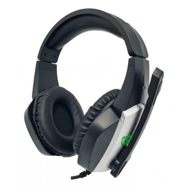 COOL Accesorios - 8434847045801 auricular y casco Auriculares Alámbrico Diadema Juego Negro, Plata