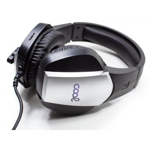 COOL Accesorios - 8434847045801 auricular y casco Auriculares Alámbrico Diadema Juego Negro, Plata