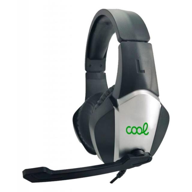 COOL Accesorios - 8434847045801 auricular y casco Auriculares Alámbrico Diadema Juego Negro, Plata