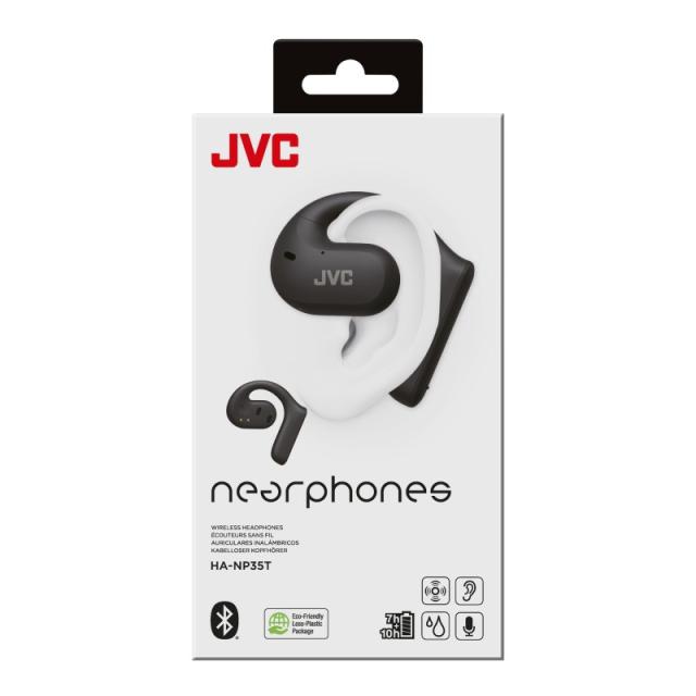JVC - HA-NP35T Auriculares True Wireless Stereo (TWS) Dentro de oído Llamadas/Música Bluetooth Negro