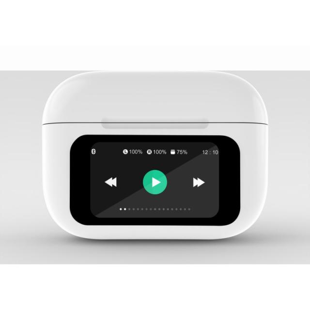 Gembird - GMB Audio TWS-LCD-ANC-01-W auricular y casco Auriculares Inalámbrico Dentro de oído Llamadas/Música USB Tipo C Bluetoo