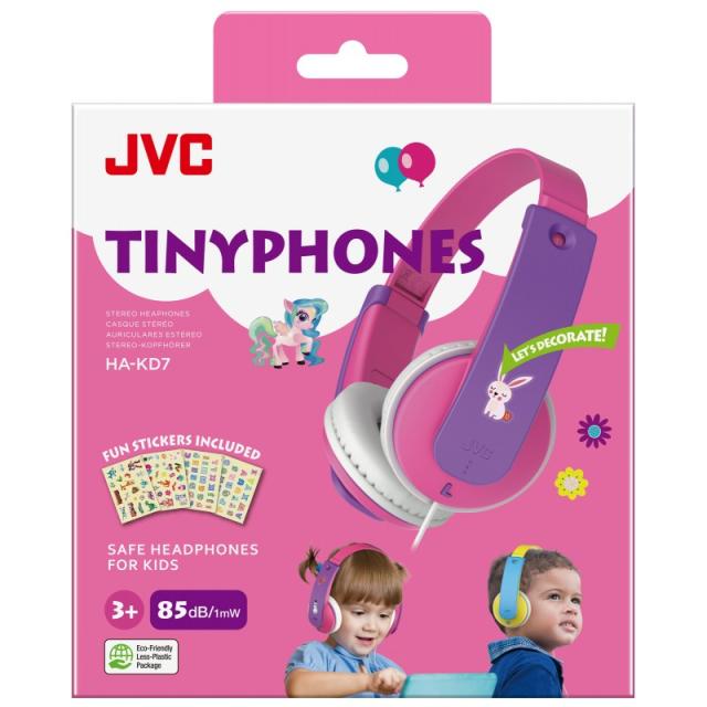 JVC - HA-KD7 Auriculares Alámbrico Diadema Música Rosa, Púrpura