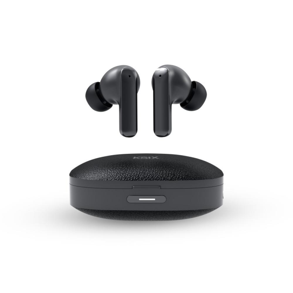 Ksix - Auriculares inalámbricos UltimAI, Autonomía 20 + 6 horas, IA integrada, Traducción simultánea, Llamadas, Asistente de voz