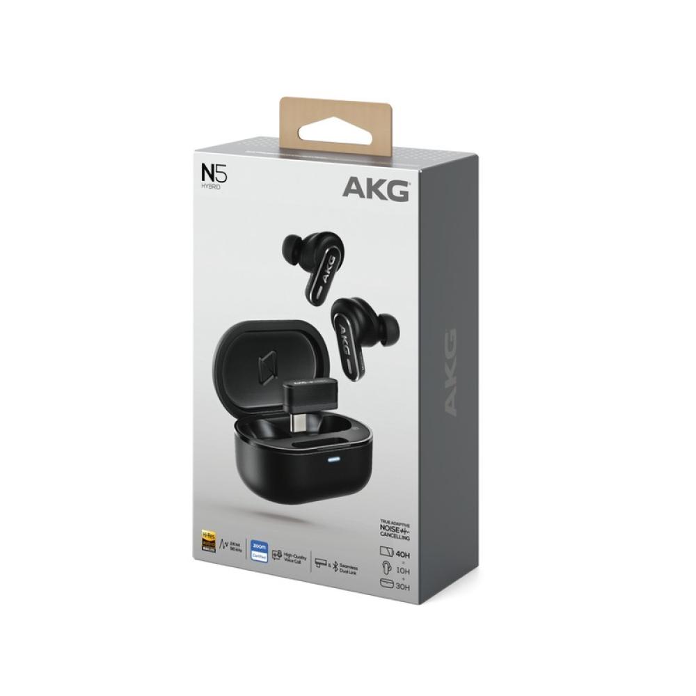 AKG - N5 HYBRID Auriculares Inalámbrico Dentro de oído Llamadas/Música Bluetooth Negro