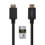 AISENS - Cable HDMI V2.1 Ultra Alta Velocidad / HEC Certificado 8k@60Hz 48Gbps, A/M-A/M, Negro, 1.0m