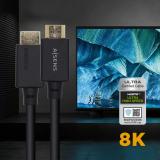 AISENS - Cable HDMI V2.1 Ultra Alta Velocidad / HEC Certificado 8k@60Hz 48Gbps, A/M-A/M, Negro, 1.0m