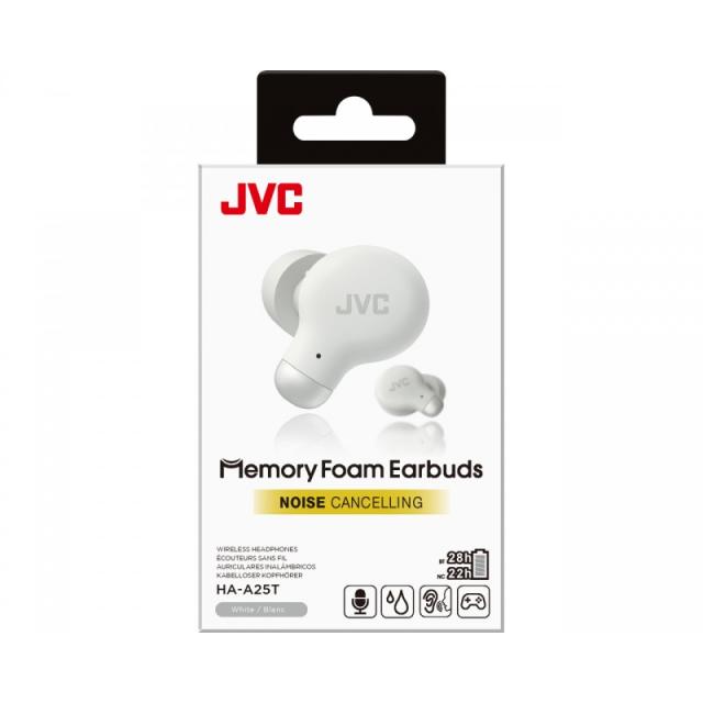 JVC - HA-A25T Auriculares True Wireless Stereo (TWS) Dentro de oído Llamadas/Música Bluetooth Blanco
