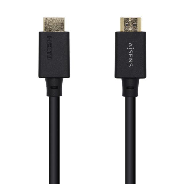 AISENS - Cable HDMI V2.1 Ultra Alta Velocidad / HEC Certificado 8k@60Hz 48Gbps, A/M-A/M, Negro, 1.0m