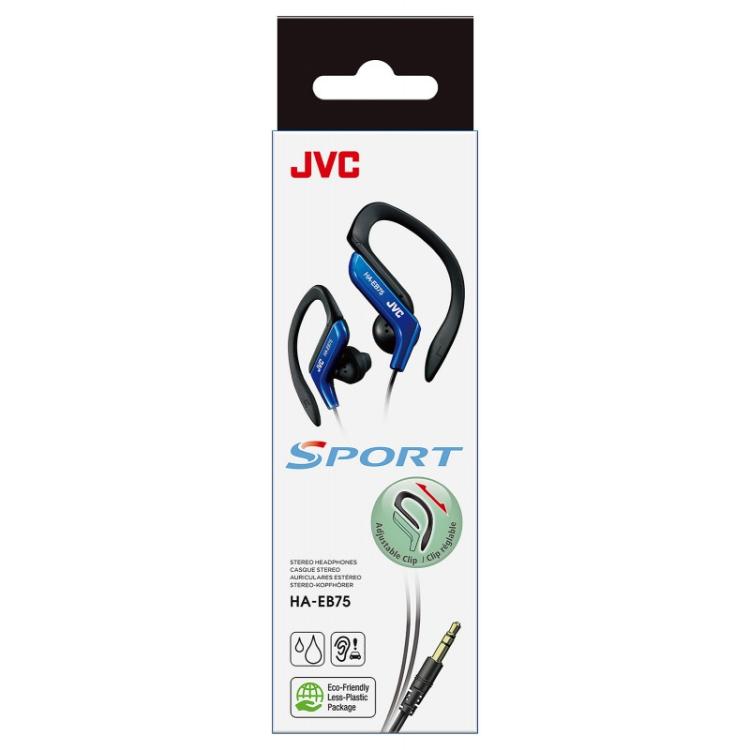 JVC - HA-EB75 Auriculares Alámbrico gancho de oreja, Dentro de oído Deportes Negro, Azul