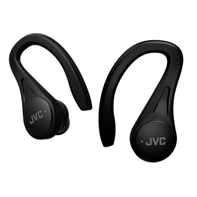 JVC - HA-EC25T Auriculares True Wireless Stereo (TWS) gancho de oreja, Dentro de oído Llamadas/Música Bluetooth Negro