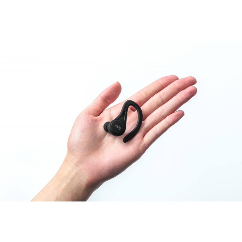 JVC - HA-EC25T Auriculares True Wireless Stereo (TWS) gancho de oreja, Dentro de oído Llamadas/Música Bluetooth Negro