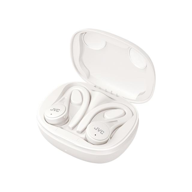 JVC - HA-EC25T Auriculares True Wireless Stereo (TWS) gancho de oreja, Dentro de oído Llamadas/Música Bluetooth Blanco