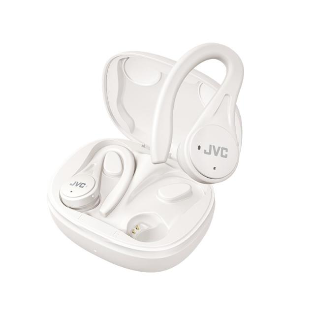 JVC - HA-EC25T Auriculares True Wireless Stereo (TWS) gancho de oreja, Dentro de oído Llamadas/Música Bluetooth Blanco