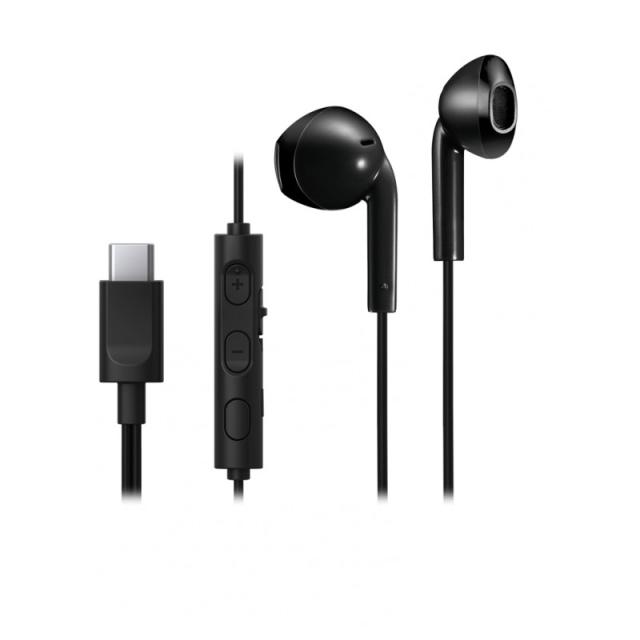 JVC - HA-FR17UC Auriculares Alámbrico Dentro de oído Llamadas/Música USB Tipo C Negro