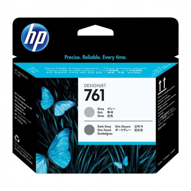 HP - Cabezal de impresión Designjet 761 gris/gris oscuro