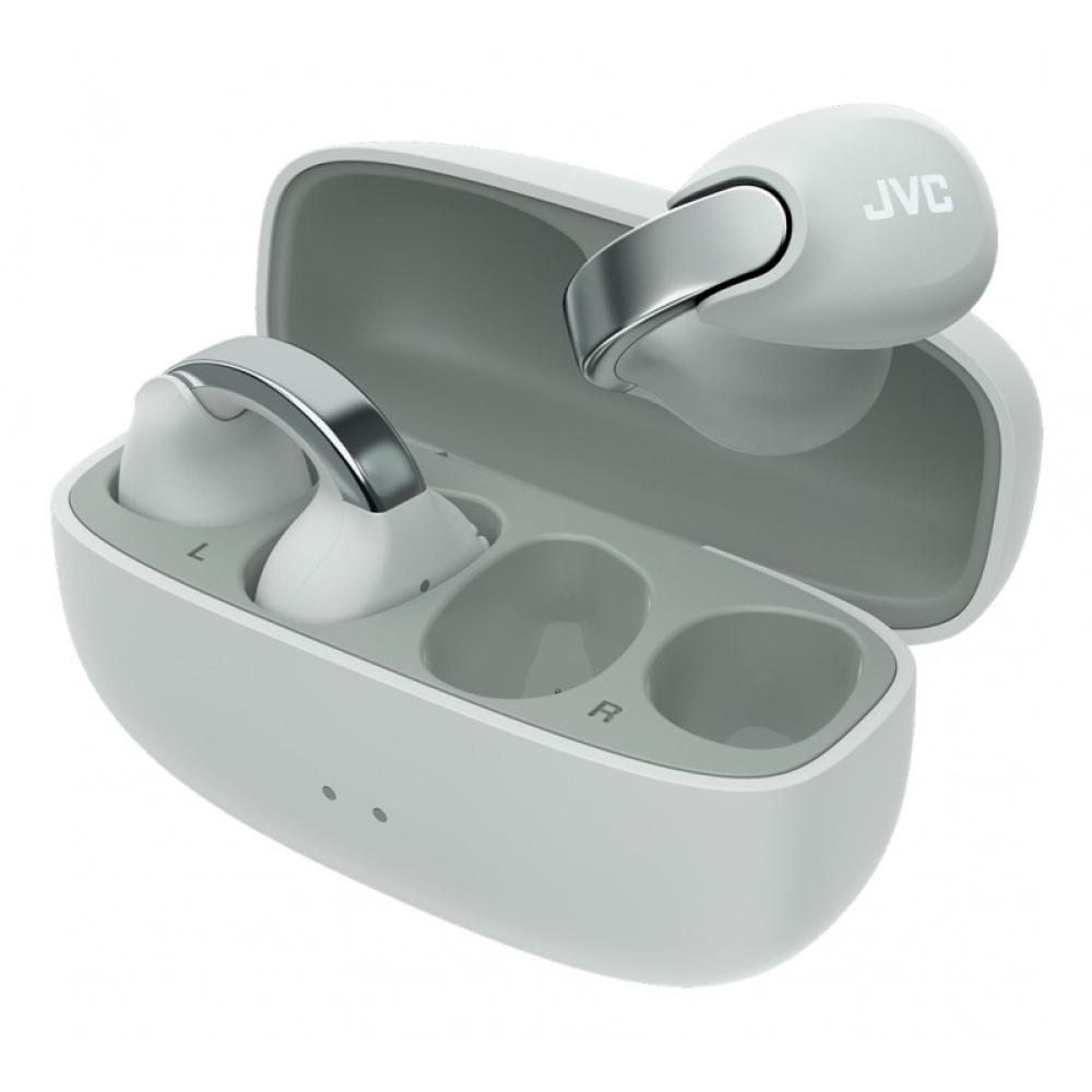 JVC - HA-NP1T Auriculares True Wireless Stereo (TWS) Clip de oreja Llamadas/Música USB Tipo C Bluetooth Gris, Plata