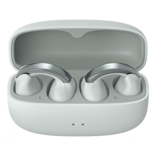 JVC - HA-NP1T Auriculares True Wireless Stereo (TWS) Clip de oreja Llamadas/Música USB Tipo C Bluetooth Gris, Plata