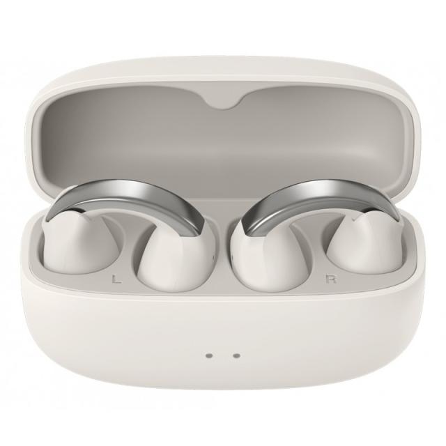 JVC - HA-NP1T Auriculares True Wireless Stereo (TWS) Clip de oreja Llamadas/Música USB Tipo C Bluetooth Plata, Blanco