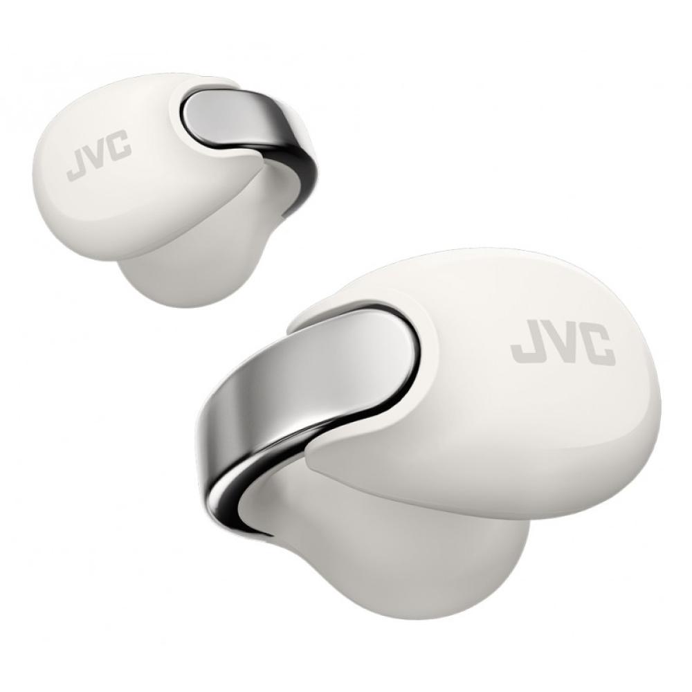 JVC - HA-NP1T Auriculares True Wireless Stereo (TWS) Clip de oreja Llamadas/Música USB Tipo C Bluetooth Plata, Blanco