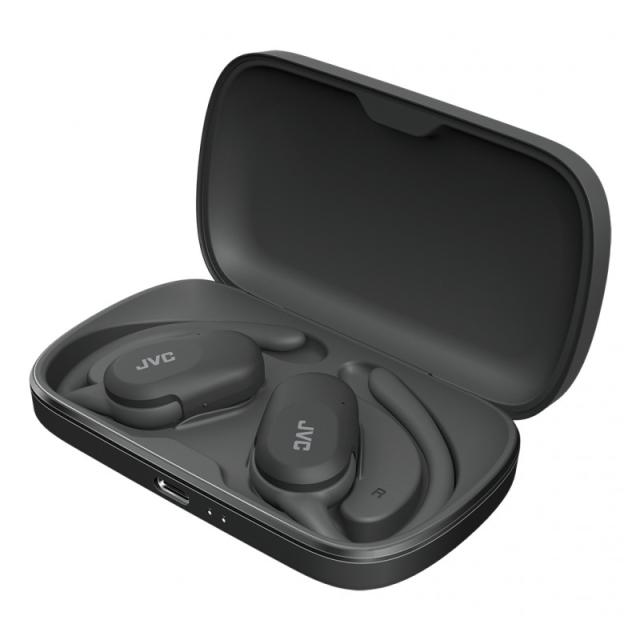 JVC - HA-NP40T Auriculares True Wireless Stereo (TWS) gancho de oreja Llamadas/Música Bluetooth Negro