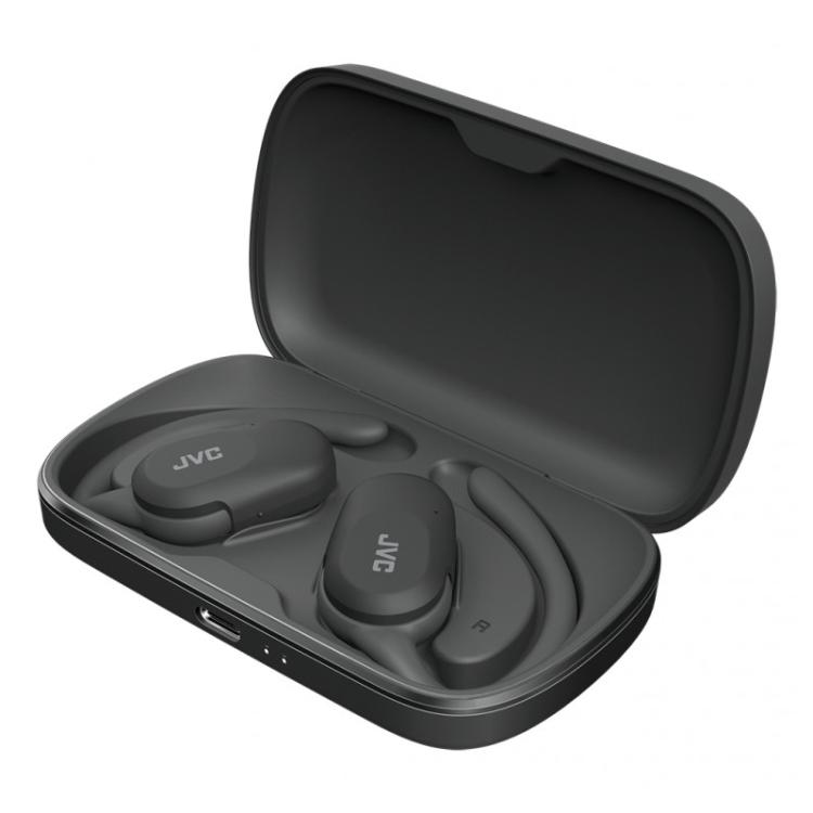 JVC - HA-NP40T Auriculares True Wireless Stereo (TWS) gancho de oreja Llamadas/Música Bluetooth Negro