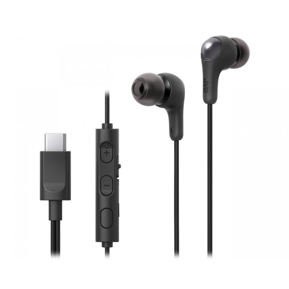JVC - HA-FR9UC Auriculares Alámbrico Dentro de oído Llamadas/Música USB Tipo C Negro