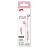 JVC - HA-FR17UC Auriculares Alámbrico Dentro de oído Llamadas/Música USB Tipo C Rosa
