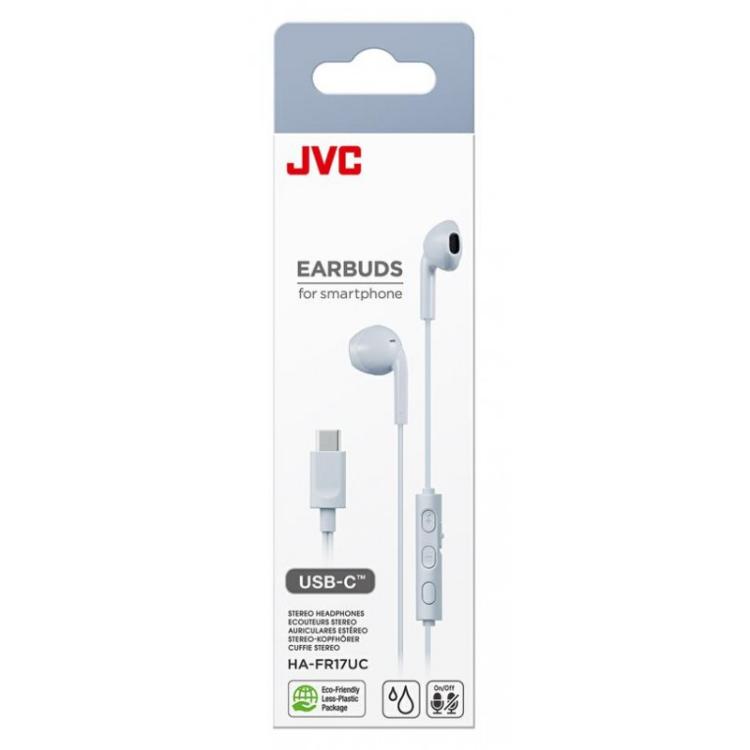 JVC - HA-FR17UC Auriculares Alámbrico Dentro de oído Llamadas/Música USB Tipo C Azul