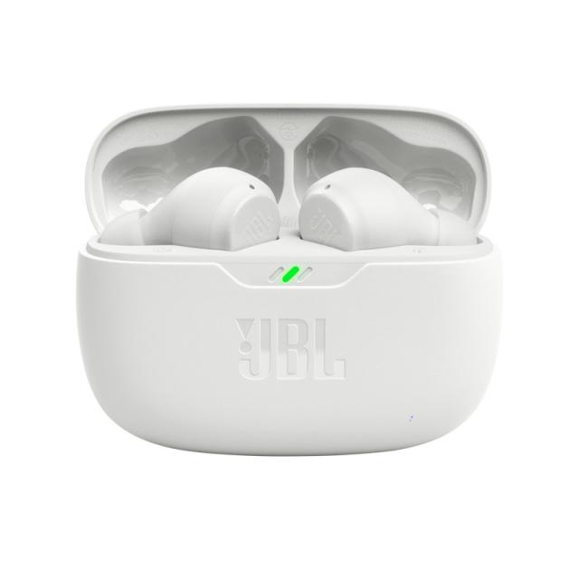 JBL - Wave Beam Auriculares True Wireless Stereo (TWS) Dentro de oído Llamadas/Música/Deporte/Uso diario Bluetooth Blanco