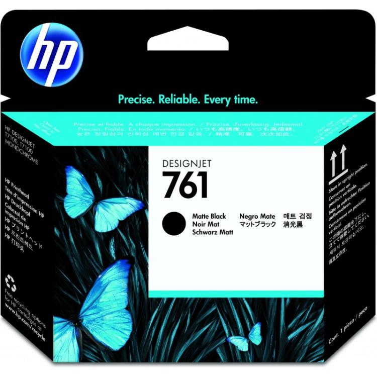 HP - Cabezal de impresión DesignJet 761 negro mate/negro mate