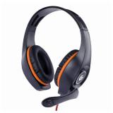 Gembird - GHS-05-O auricular y casco Auriculares Alámbrico Diadema Juego Negro, Naranja